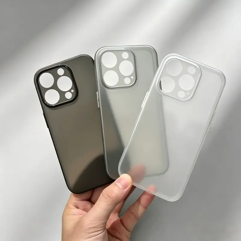 Ốp lưng iPhone siêu mỏng - Bề mặt nhám không ố vàng - Tương thích toàn bộ dòng 11 đến 17 Series (gồm Pro/Plus/Max), màu sắc có sẵn: Trắng/Đen/Titan tự nhiên 02MSK