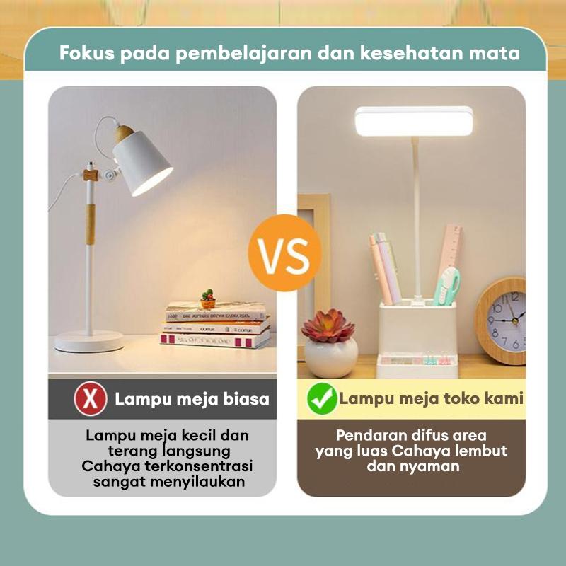 Product Introduction of 【Garansi 10 tahun】Lampu Meja Anti Rabun Untuk Anak-anak Hanya Untuk Perawatan Mata Multifungsi Kecerahan Yang Dapat Disesuaikan Kapasitas Besar Diperpanjang 10