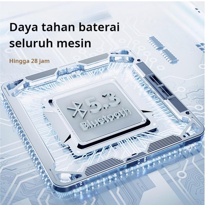 Original X96 TWS Headset Bluetooth 5.3 Wireless Earphone Yang Dapat Diputar 130° Open Ear Bone Conduction LED Digital Display OWS Olahraga Earhook Earphones Noise Reduction HIFI Stereo Bass Sports Headphones Sesuaikan posisi untuk Android lOS With Mic 8