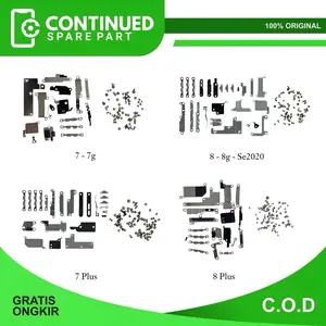 Plat Braket Fullset - Baut Fullset 7 - 7g - 8 - 8g -Se2020 - 7 Plus - 8 Plus
