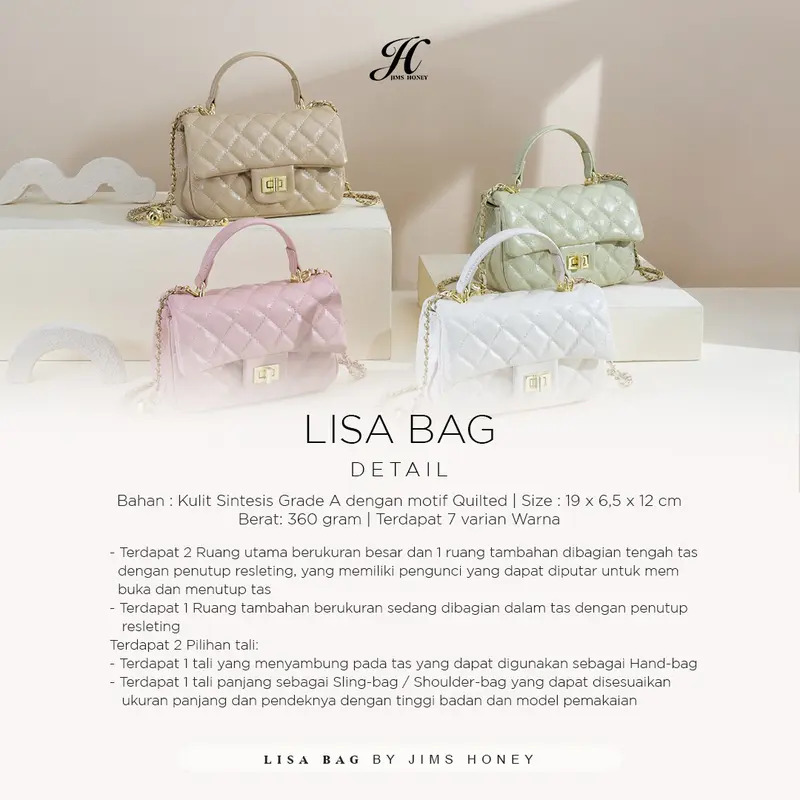 JIMS HONEY TAS SELEMPANG WANITA LISA BAG 8