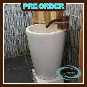 Bak mandi terrazzo type uin gelas bak mandi teraso estettik bak mandi terazo uin