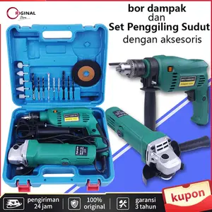 [ORIGINAL] Gerinda dan bor paket bor gerinda paket pertukangan Mesin Bor Listrik 13mm /gerinda murah 4 inch Paket Bor Murah Paket Gerinda