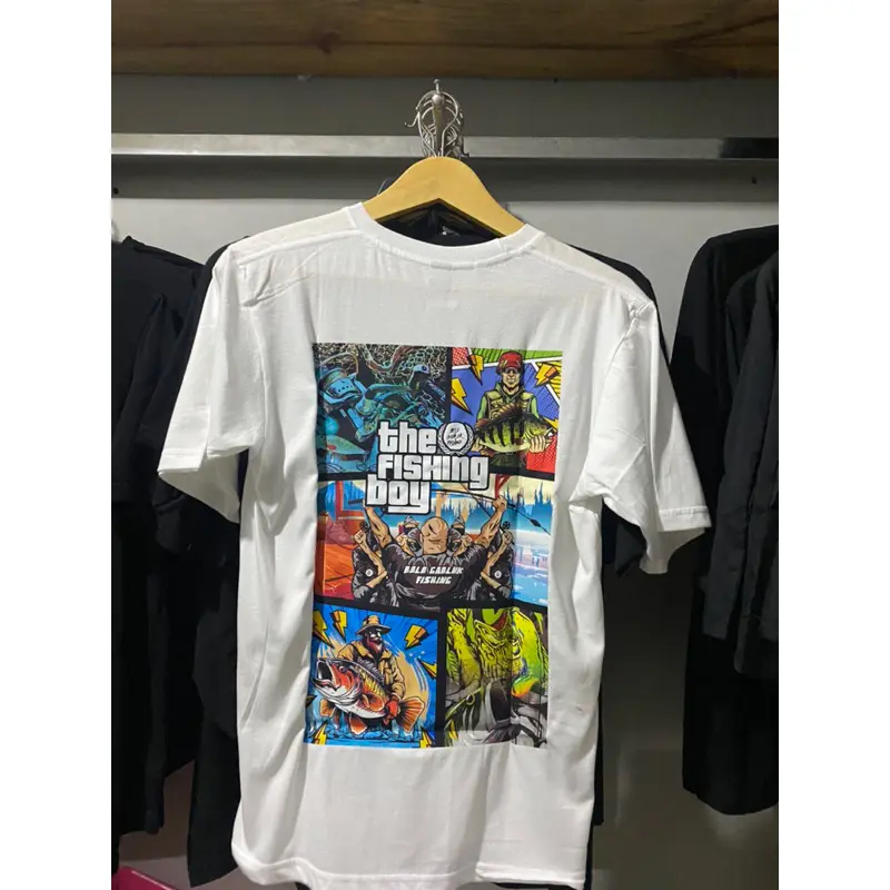 Baju Kaos Mancing “The Fishing Boy” Versi GTA free Sticker