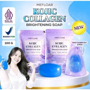[2 PCS] Sabun KOJIC Collagen Soap 100G Sabun Mandi Memutihkan Badan dan Wajah ORI