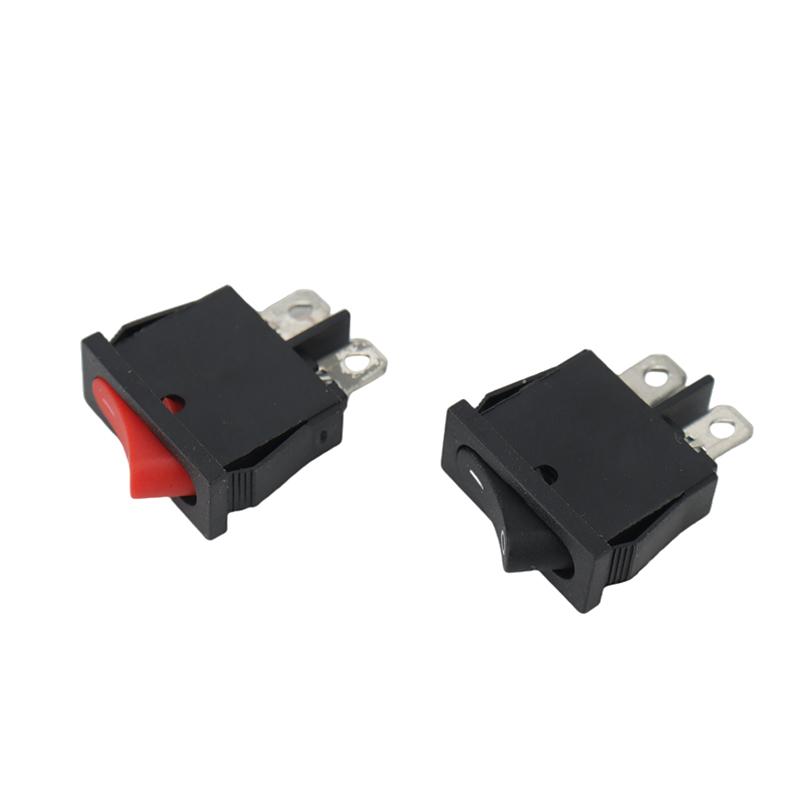 5Pcs 10x22mm KCD1-110 Black Super Thin Rocker Switch NO/OFF 2 Pin Small ...