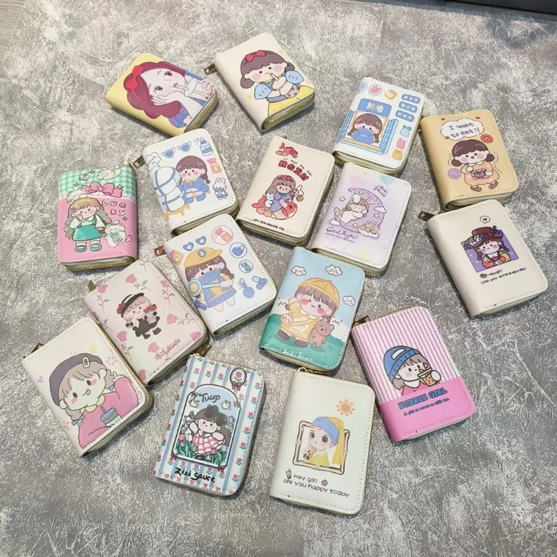 Ví nữ ngắn mini cầm tay nhiều ngăn giá rẻ nhỏ gọn bỏ túi thời trang hàn quốc cute dễ thương VN115 1