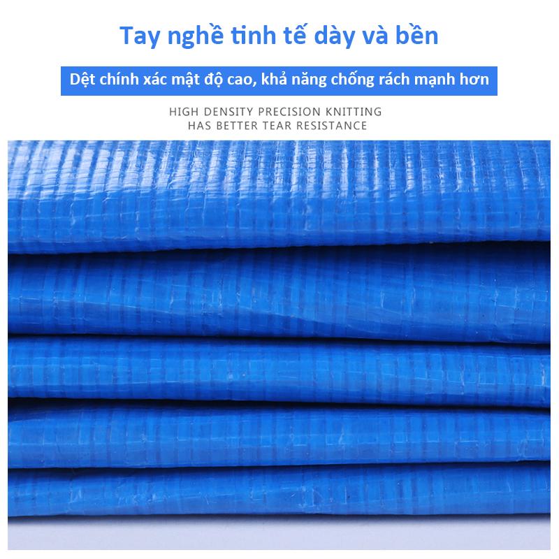 VWMA Bạt che nắng che mưa , bạt chải sàn , bạt xanh cam quy chuẩn  Quốc đã được ép viền đóng khoen góc 8