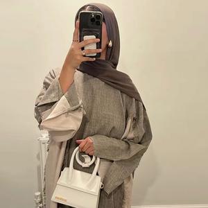 Jubah Muslim, Jubah Elegan, Abaya Murah, Gaya Anggun, LR897 + LR898