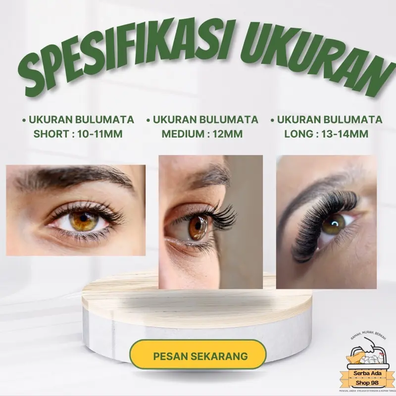 PAKET BULU MATA 2in1 KNOT FREE TEBAL DAN LENTIK LENGKAP 2in1 SIAP PAKAI - PAKET EYELASH EXTENSION EXTRA TEBAL DAN LENTIK MURAH!! 3
