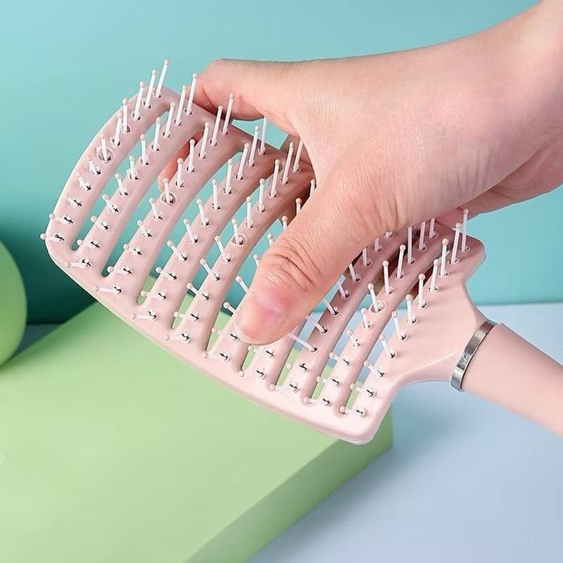 Lược Bán Nguyệt Chải Tóc Gỡ Rối Đa Năng(Loại 1 lược to) - Lược Chải Làm Tạo Phồng Chân Tóc - Lượt Massage Đầu Mini 1