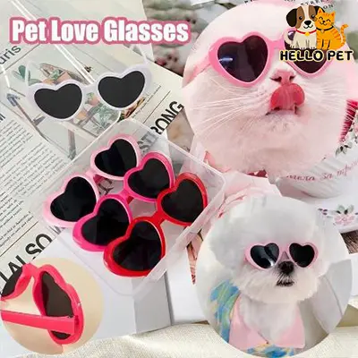 Pet Glasses Fashion Love Glasses Cat & Dog Glasses Photo Sunglasses Sunglasses Pet Accessories