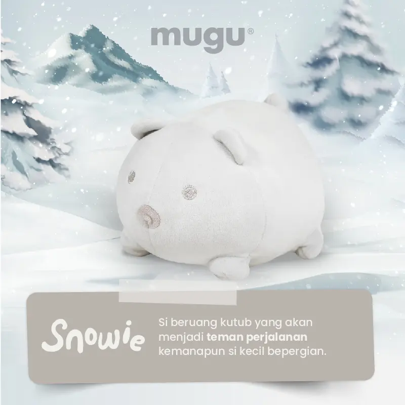 Mooimom x mugu Mainan Bayi Boneka Karakter | Mugu Stuffed Doll 4