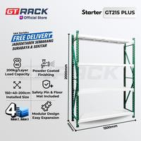 Promo RAK GUDANG BESI GT RACK GT215 PLUS - 200KG 4 SUSUN 2 METER LEBAR ...