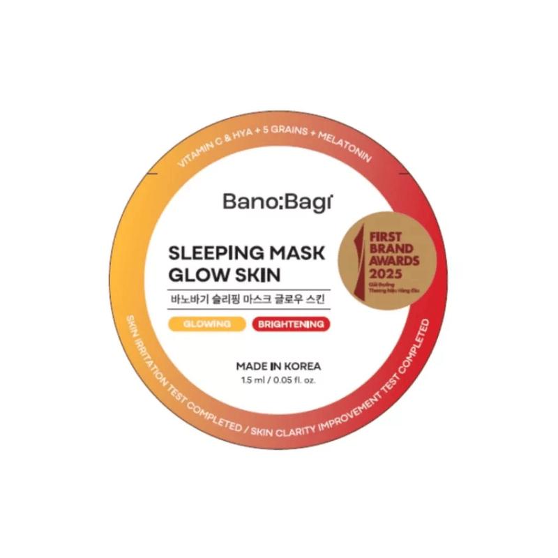 Combo 5 Mặt nạ ngủ Bano:Bagi Sleeping Mask Glow Skin Dưỡng Sáng Da, Cấp Ẩm Sâu