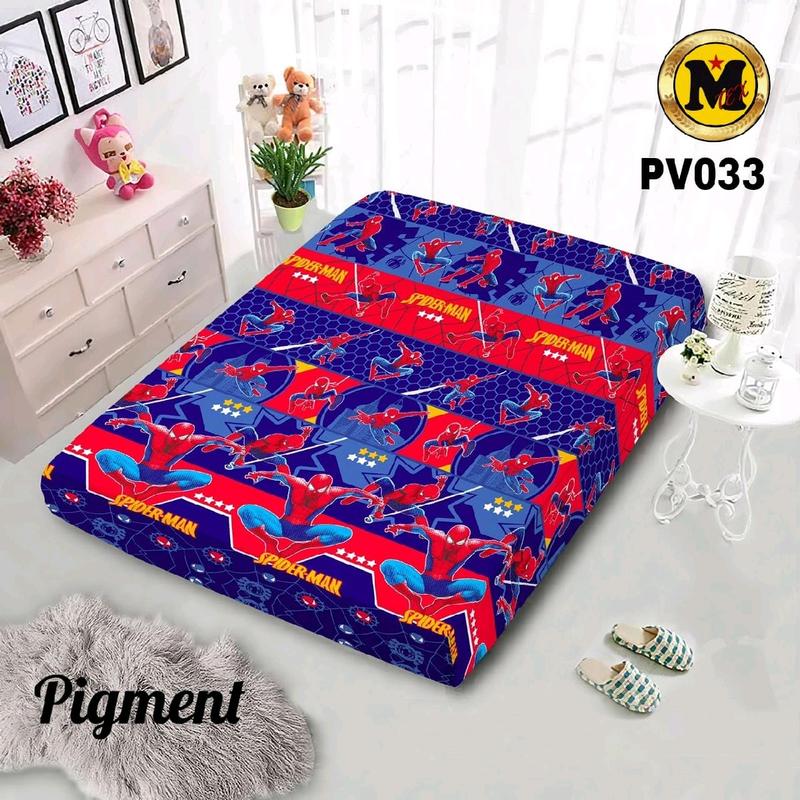 sarung kasur busa resleting motif anak // sprei resleting karakter ukuran 90 cm 1