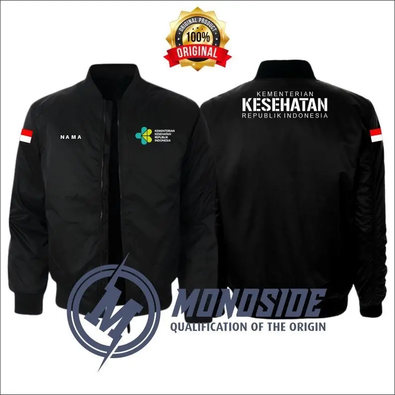 JAKET BOMBER KEMENKES RI TERBARU MURAH SIMPLE DAN KEREN