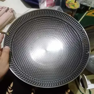[EXCLUSIVE LIVE] Funnycook Wajan Stainless Steel SUS 304 Anti Karat Tebal dan Kokoh 3 Ukuran 24cm 26cm 28cm  Kitchenware