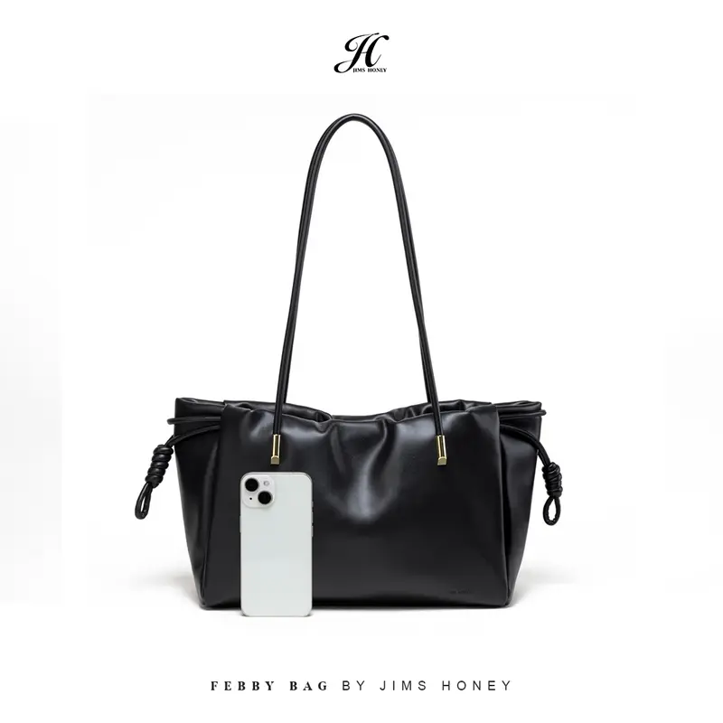 Jims Honey - Febby Bag - Tas Bahu Wanita Kulit Serut 8