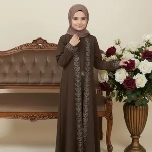 Samira Abaya Anak-Dress Anak Tanpa Hijab Bahan Jetblack Series 2026
