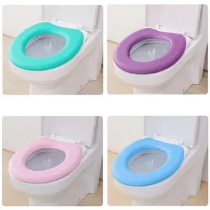 Cover Pelindung Dudukan Toilet Bahan Eva Lembut Pelapis Dudukan Closet Warna Warni Busa