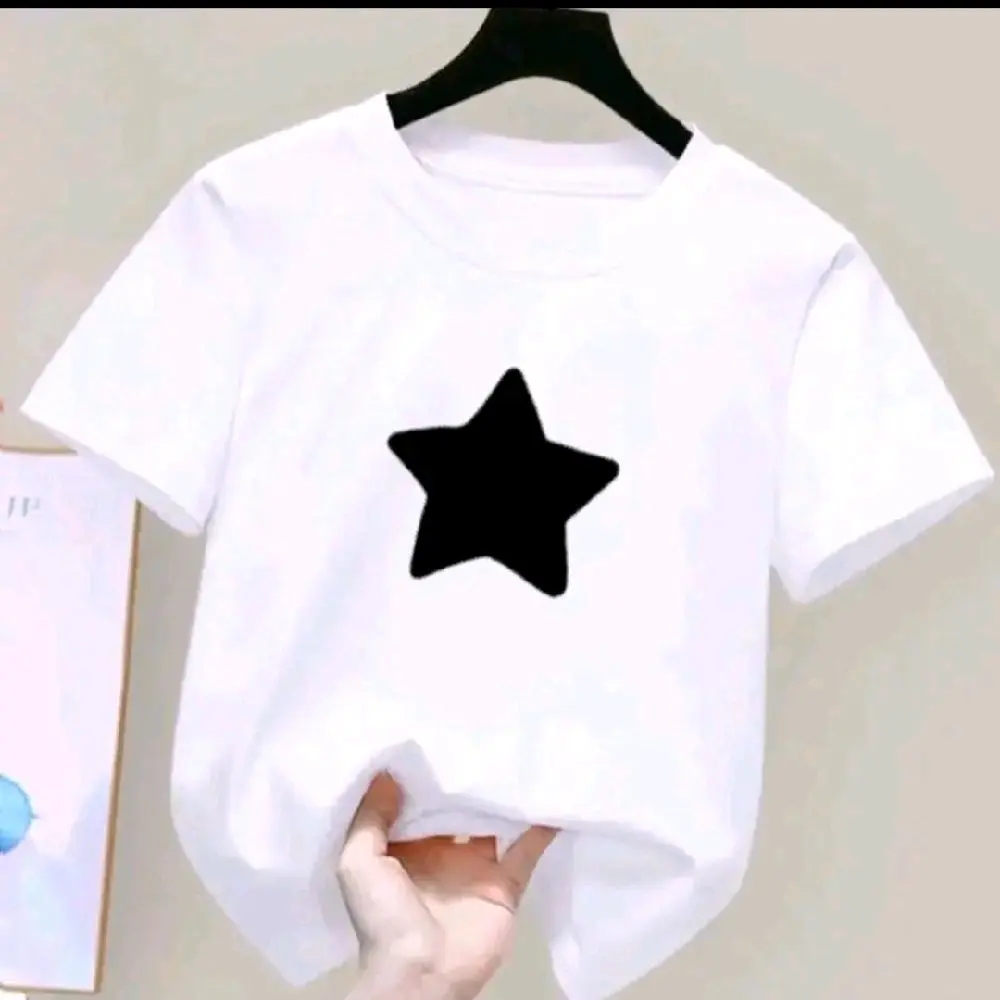 Kaos Anak Anak Atasan Laki Laki Dan Perempuan, unisex bahan katun motif bintang baju best seller