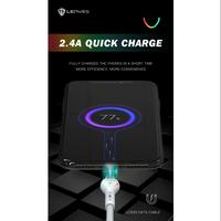 Gambar LENYES LC933 2.4a LED Light anti putus fast charging universal sync data cable kabel cas charger 1 m - PUTIH, TYPE C dari LENYES INDONESIA Kota Administrasi Jakarta Pusat 2 Tokopedia