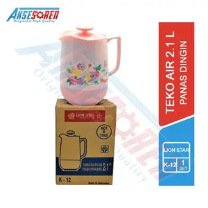 Thermo Water Jug Lion Star [1.3/2.1 Liter] / Teko Air Minum Panas Atau Dingin / Teko Plastik Besar Tea