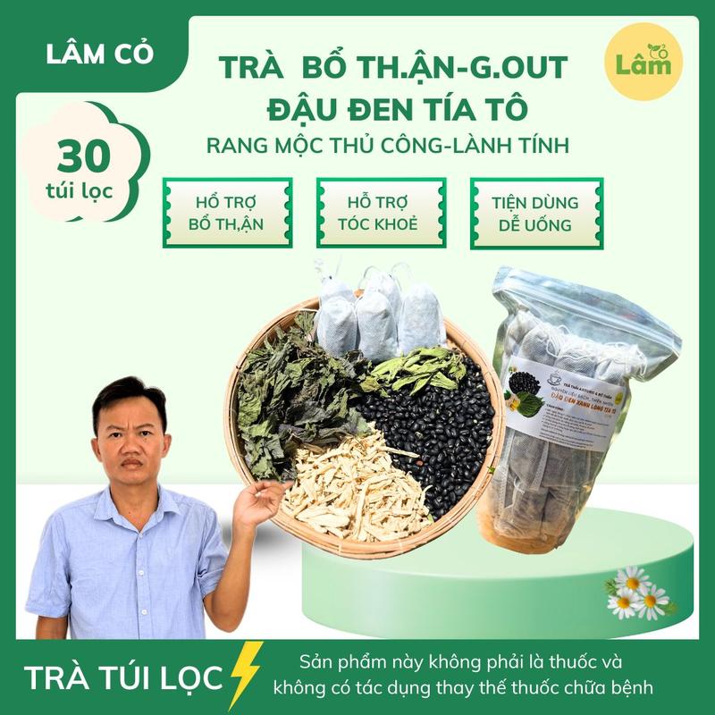 COMBO TRÀ ĐẬU ĐEN TÍA TÔ BỔ TH,ẬN- G,OUT RANG MỘC NL LÀNH TÍNH