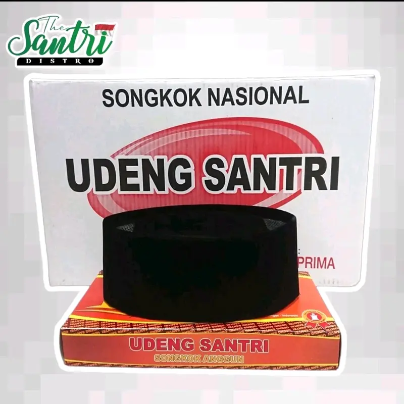 PECI SONGKOK NASIONAL Plolos Hitam Bahan Bludru 0