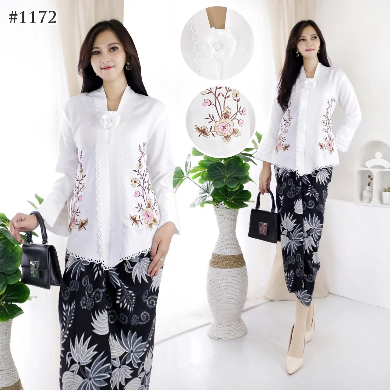 Kebaya Elegan Terbaru dengan Bordir untuk Berbagai Acara Wanita
