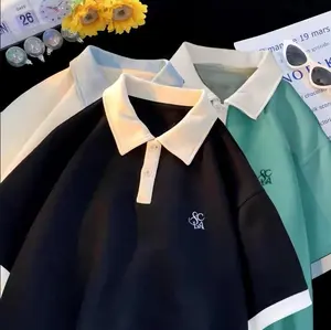 KAOS POLO BIGSIZE (M-6XL) KAOS POLO JUMBO SHIRT SIMPLE STYLE UNISEX M L XL 2XL 3XL 4XL 5XL 6XL KOREAN STREET