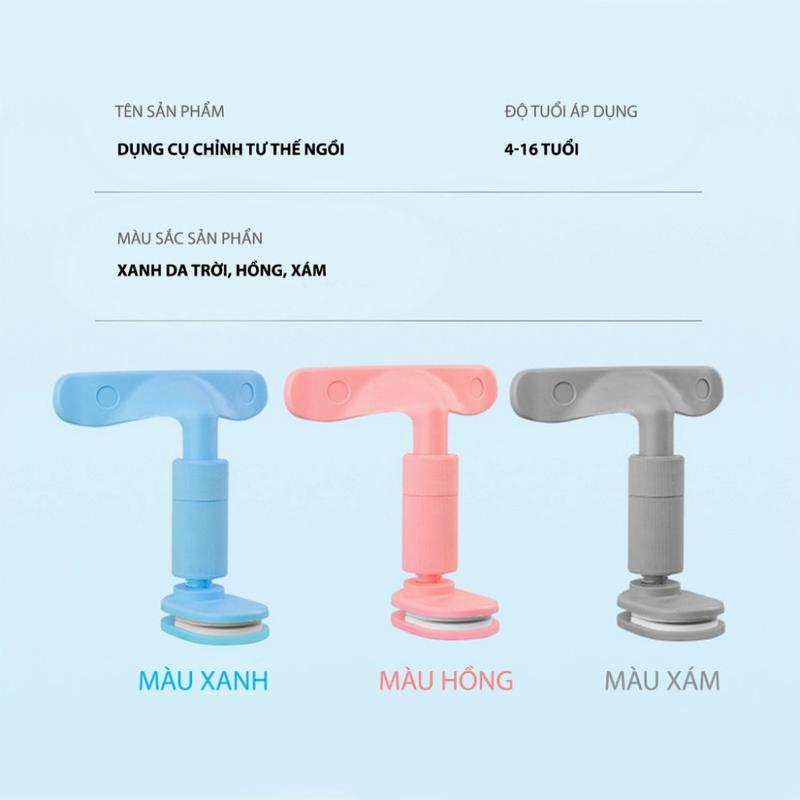 Giá đỡ chống cận thị chống gù lưng cho bé, Thanh đỡ ngực điều chỉnh tư thế ngồi học cho bé
