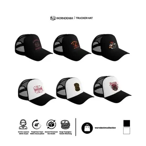 WORNDENIM-TRUCKER HAT-DTF SCREEN PRINTING