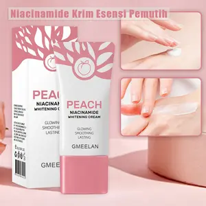 GMEELAN Niacinamide Peach Whitening Cream 2pcs 50g – Pelembap 24 Jam Non-Greasy, Cocok untuk Seluruh Tubuh