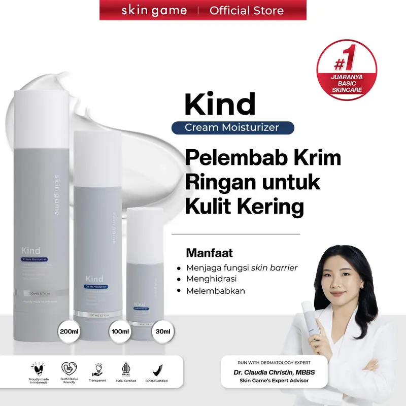 Skin Game Kind Cream Moisturizer - Pelembab Wajah (Skin Barrier) 0