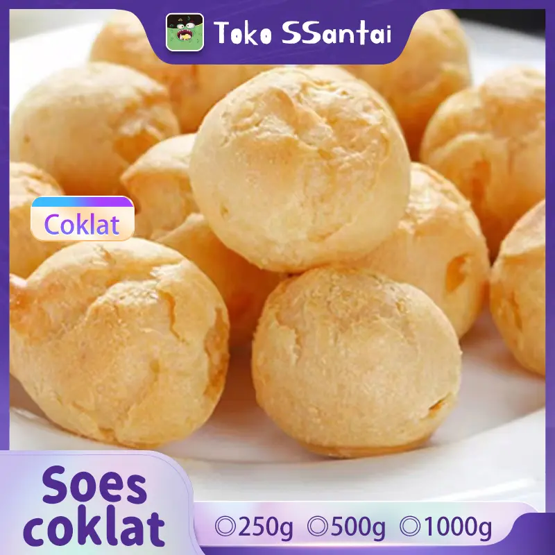 COD Soes Coklat Cokelat 500g/1kg halal Kue Sus Kering Isi Coklat Kiloan Gram Lumer Enak Murah （Cemilan keluarga, cocok untuk dewasa dan anak-anak）