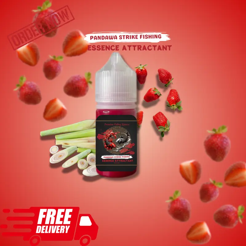 TERBARU Essen Oplosan ikan mas PANDAWA STRIKE Aroma Strawberry Sereh 30ML Pancing Mancing Umpan 2