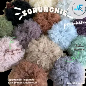 Ikat Rambut Scrunchie Cepol Hijab anti Kempes Premium