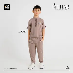 Ammarkids Baju Muslim Anak Cowok Kurta Athar Original Bahan Premium Spesial Lebaran