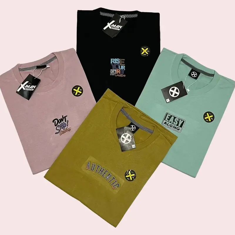 Paket 2 Pcs Kaos Distro Motif Simple Bahan Semi Katun 24s Terbaru Dewasa Baju Harian Premium Nyaman Unisex 4
