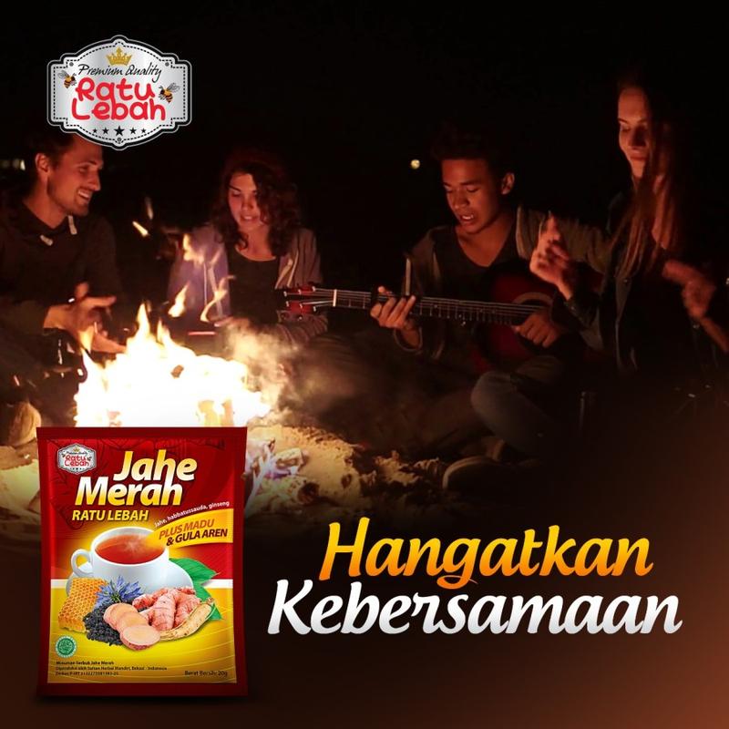 Jahe Merah Ratu Lebah Plus Madu & Gula Aren - 1 Renceng Instan 3