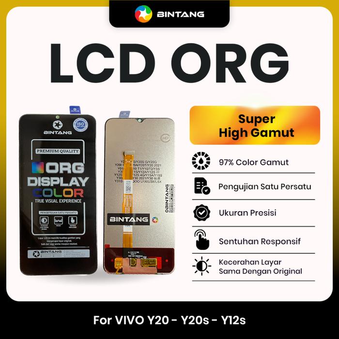 Gambar BINTANG ORIGINAL LCD Fullset Touchscreen ORG For VIVO Y20/Y20S/Y20S [G]/Y20 2021/Y01/Y12/Y12S/Y15A/Y15S/Y16/Y17S/Y21/Y21A/Y21S/Y21T/Y22/Y22S/Y31 2021/Y33S/Y33T/Y35/Y51/Y51A/Y53S/Y55/Y75 / Y53S / Y55 / Y75 dari Bintang Official Store Kota Tangerang Tokopedia