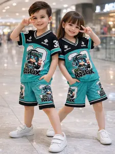 Setelan Jersey Anak Laki-laki dan Perempuan 3-10 Tahun Motif Roblox & One Piece Bahan Dryfit Milano Stylish dan Nyaman