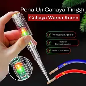 Obeng Tester 2in1 Dual LED dengan Indikator Test Pen Voltage Detector Obeng tespen