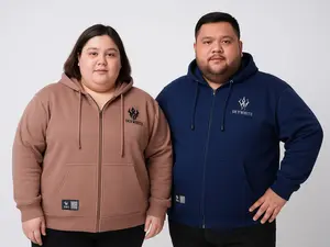 SKYWHITE HOODIE SWEATER ZIPPER RESLETING JUMBO OVERSIZE 3XL 4XL 5XL ( XXXL , XXXXL , XXXXXL ) PRIA WANITA