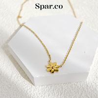 Gambar Spar.co Kalung Liontin Bunga Daisy Titanium Lapis 18K Emas Wanita - Daisy Necklace 18K Gold Plated Titanium Aksesoris Perhiasan Wanita High Quality SP-AAA1047 dari spar.co jewelry Kab. Tangerang 1 Tokopedia