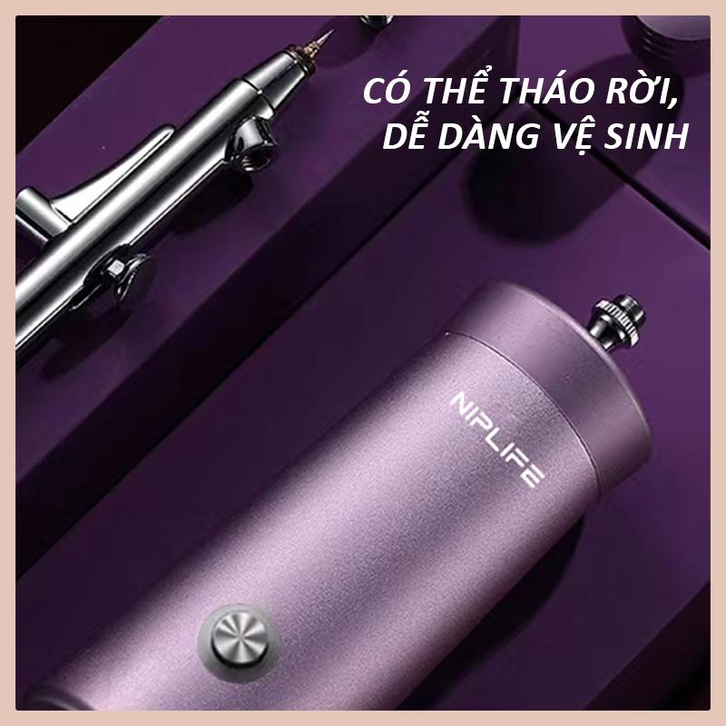 Bình Xịt Tinh Chất NIPLIFE, Nhật Bản, Dụng Cụ Dưỡng Ẩm, Công Nghệ Tiêm Oxy, Cấp Ẩm Sâu, Bình Xịt Điện, Có Thể Tái Chế, Hai Phụ Kiện Hộp Đựng 5
