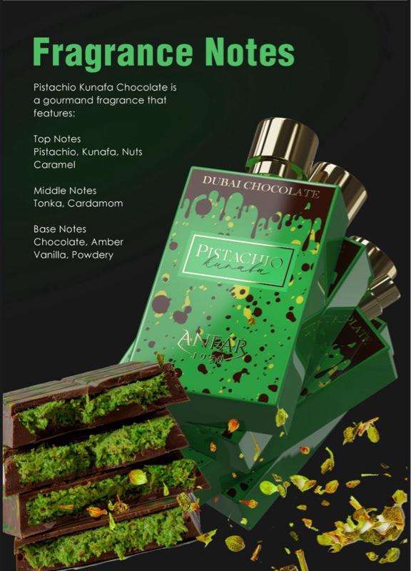 Product Introduction of DUBAI CHOCOLATE PISTACHIO KUNAFA BY ANFAR EDP 80ML 【FREE 8ML PERFUME】 8