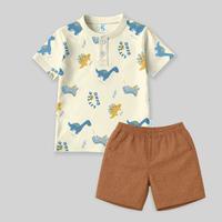 Gambar Kennai Setelan Polo Anak FullPrint Usia 1-12 Tahun Seri Animal Dan Transport - Under Work Contructi, XL dari kennaikids Kota Bandung 4 Tokopedia
